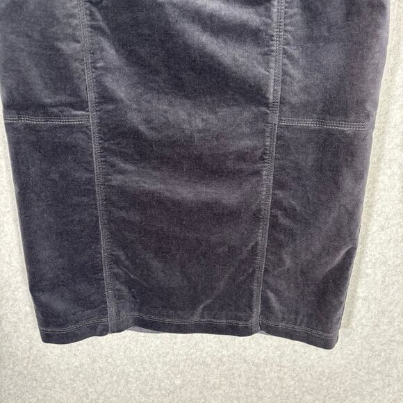 White Stuff Skirt 8 Charcoal Velvet Pencil Academia Career Office Secretary Twee - Picture 3 of 10